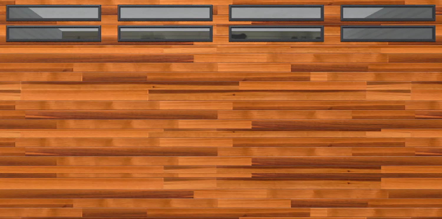 Wayne Dalton 8300 16-ft x 8-ft 12.12 R-Value Insulated Cedar Double Garage Door with Windows one_size | WD8300CNTCPNLD168 | Lowe's
