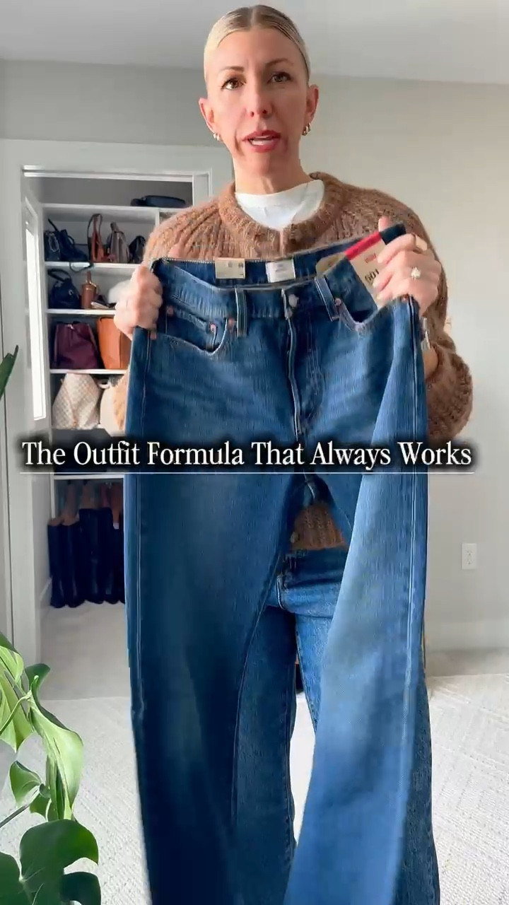 When in doubt? This is the outfit formula that always works.
Start with the perfect pair of dark-wash straight-leg jeans (I live in my Levi’s 501s), then add intentional layers + timeless details:

➕ White tee (always a classic)
➕ Cashmere sweater (draped or worn)
➕ Patterned scarf (adds personality without effort)
➕ Crew socks + sneakers (cool + casual)
➕ Gold hoops
➕ Elevated handbag

This combo works year-round and with every shoe in your closet. You can repeat it on autopilot and still feel pulled-together.
These are the Target Levi’s- they fit true to size. 
I’m 5’10” wearing a size 28.

Tap to shop each piece + recreate the full look 👇

#LTKootd #LTKmomlife #LTKgrwm