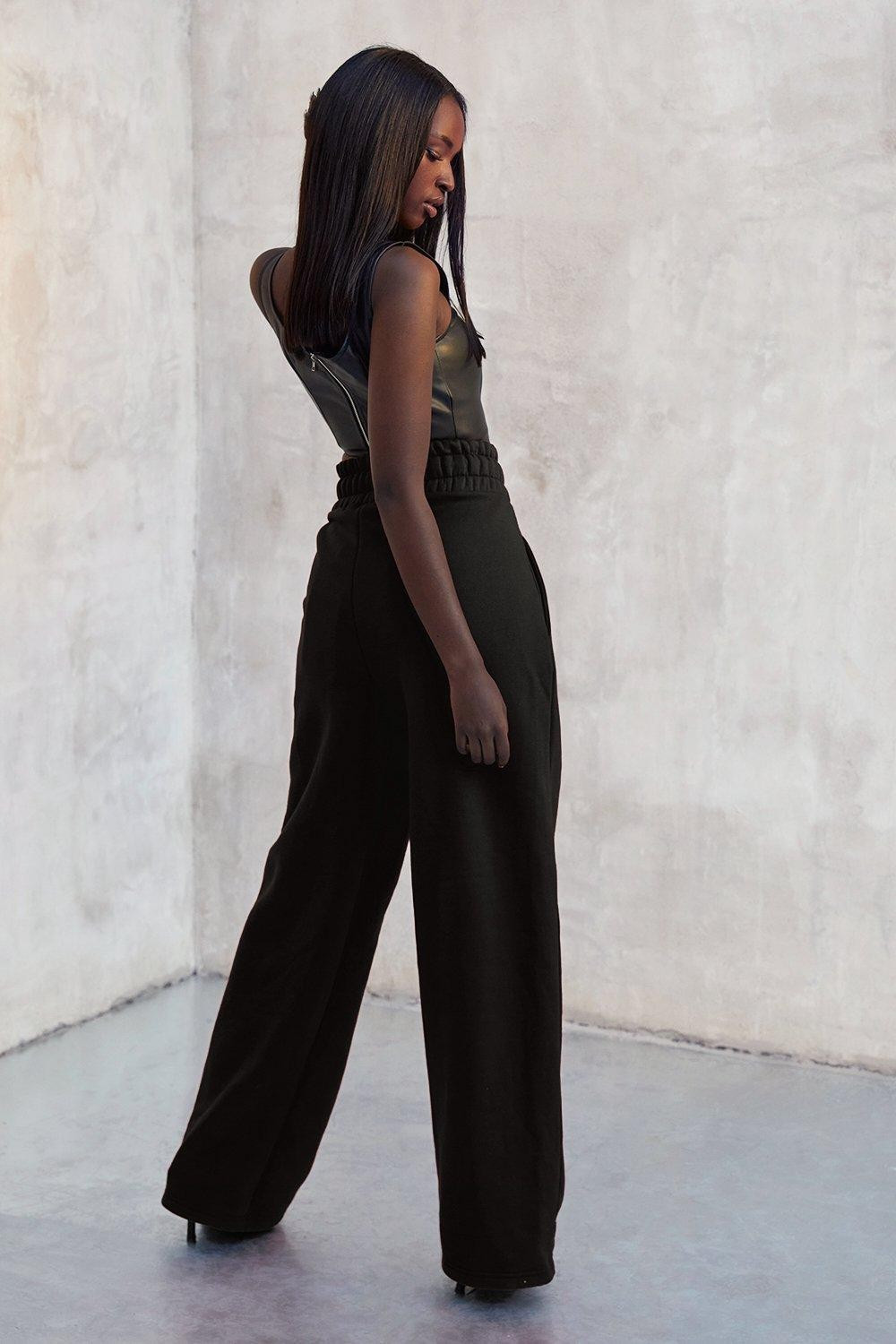 Kourtney Kardashian Barker Wide Leg Joggers | Boohoo.com (US & CA)