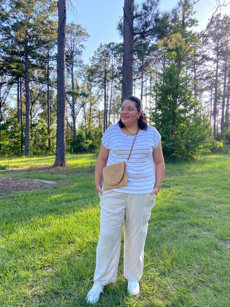 Always up for a striped tee and linen pant combo 

#LTKStyleTip #LTKPlusSize #LTKSummerSales