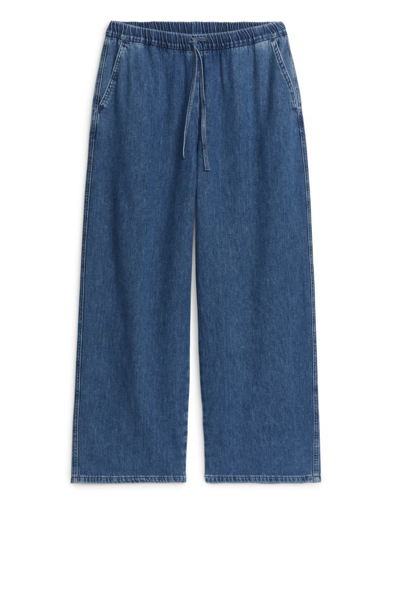 Relaxed Denim Trousers | H&M (UK, MY, IN, SG, PH, TW, HK)