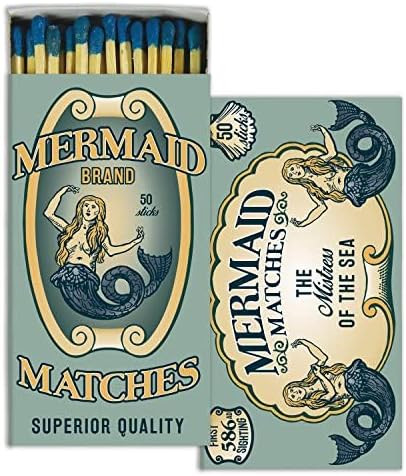 HomArt - Match Box Set of 2 - Mermaid Brand - Blue | Amazon (US)