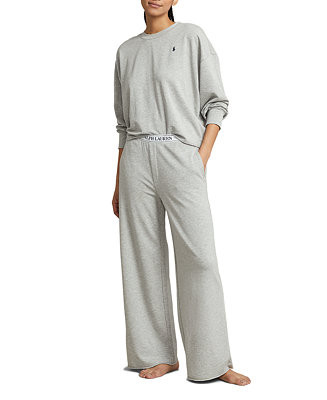 Women's 2-Piece Crewneck Top and Pants Pajama Set | Macy's