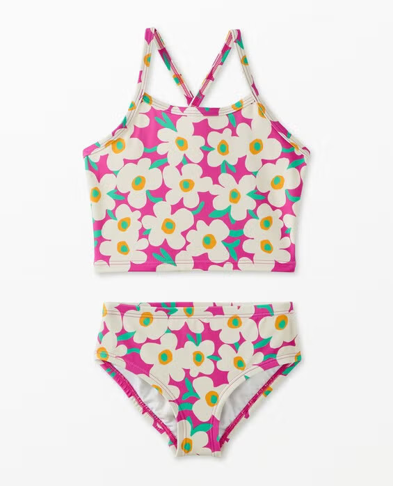 Girls' Bold Poppy Two-Piece Swimsuit - Size Little Kids 6-7 by Hanna Andersson | Hanna Andersson