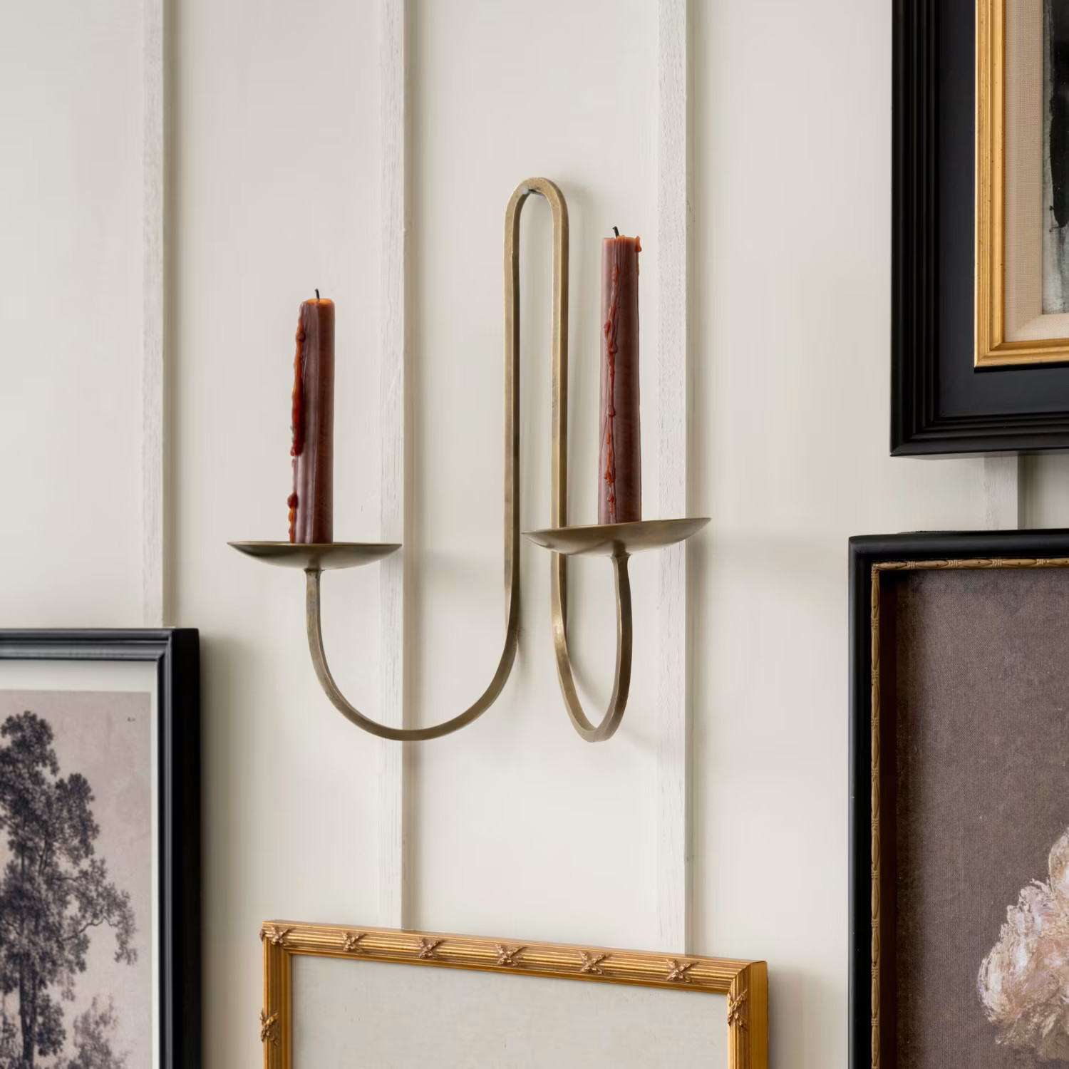 Daniel Antique Brass Candle Sconce | Magnolia