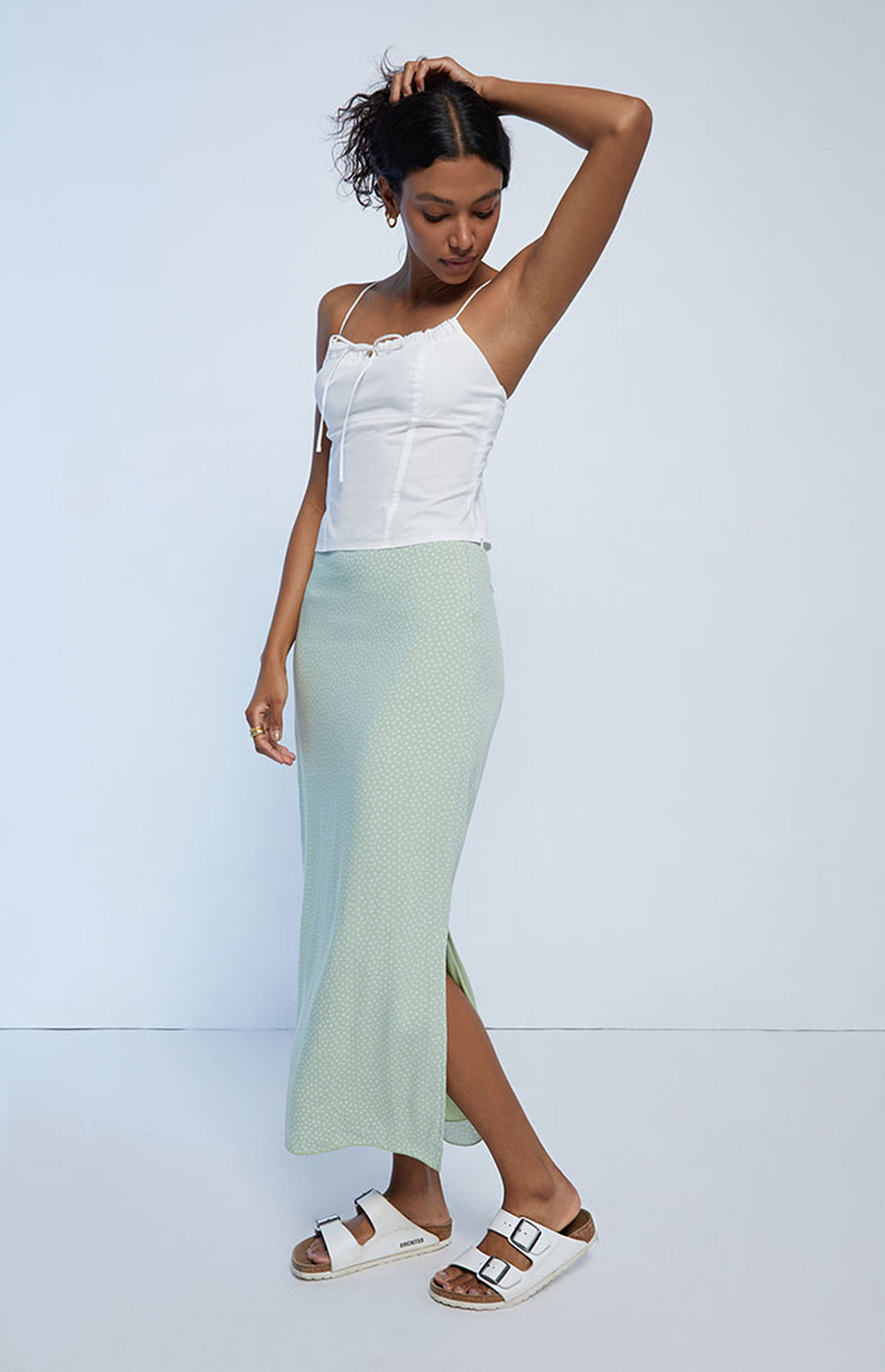 LA Hearts Floral Challis Midi Skirt | PacSun