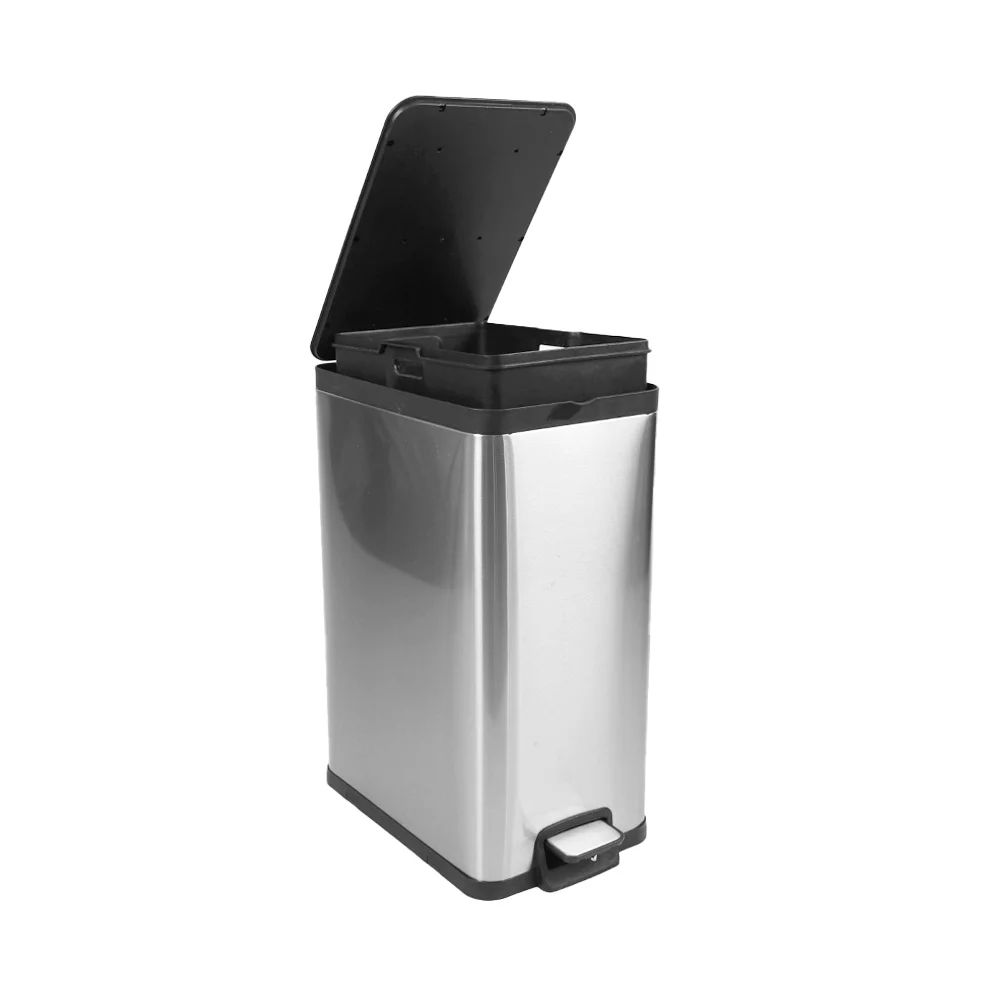 Better Homes & Gardens 3.9 gal / 15 L Stainless Steel Kitchen Garbage Can with Lid | Walmart (US)