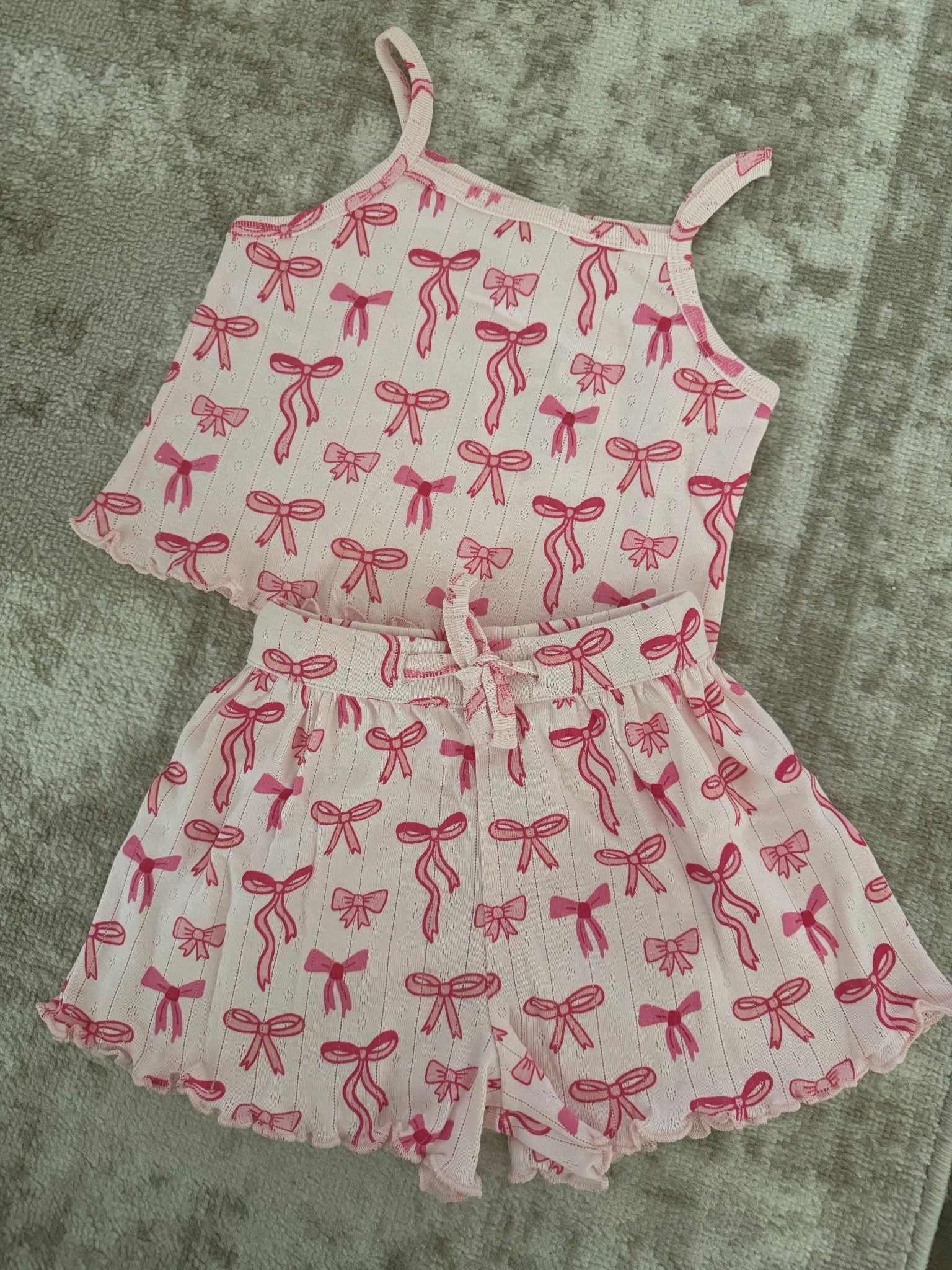 Cutest little summery set for my tiny gf 💕🎀 Fits a little big, we did the 2t 

Toddler girls outfits sets, toddler girl summer outfits, siix, spearmint baby, pointelle set for toddlers 

#LTKootd #LTKmomlife #LTKKids