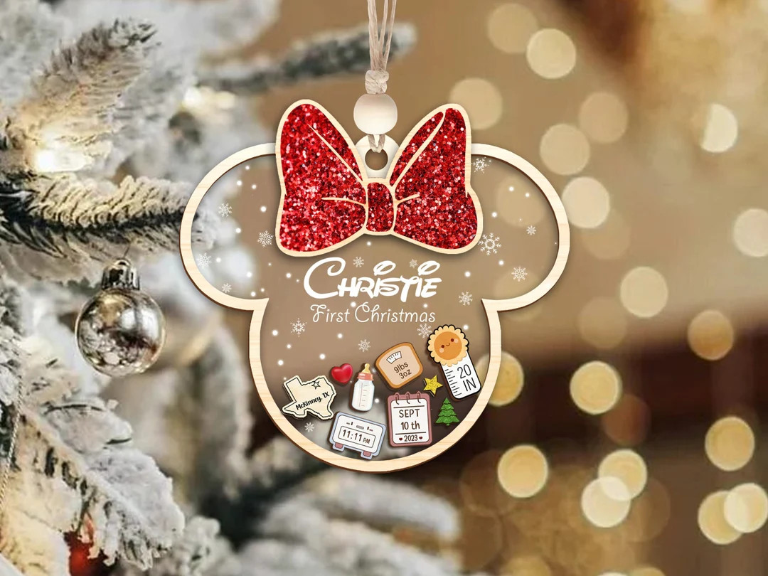 Baby's First Christmas Ornament 2023, Baby's 1st Christmas Keepsake, Personalized Birth Stats, Cu... | Etsy (US)