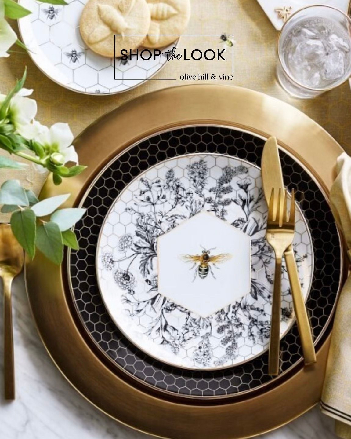 Gold, gloss, and a little whimsy—this bee-themed setting from Williams-Sonoma brings the buzz with hand-hammered chargers, 18k-gold accents, and delicate porcelain. A perfect blend of charm and shine for your next dinner. 

#LTKHome #LTKParties #LTKFamily