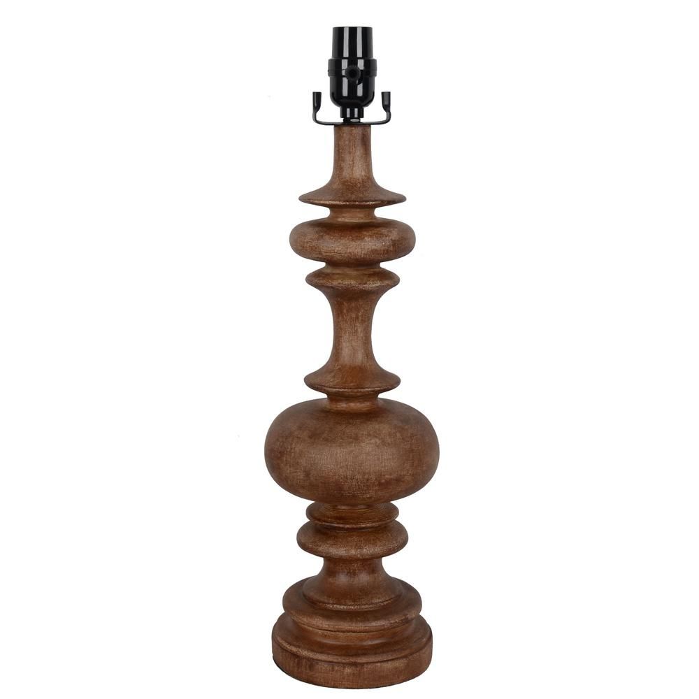 Hampton Bay Mix and Match 20.75 in. Faux Wood Table Lamp Base-DS18530 - The Home Depot | The Home Depot