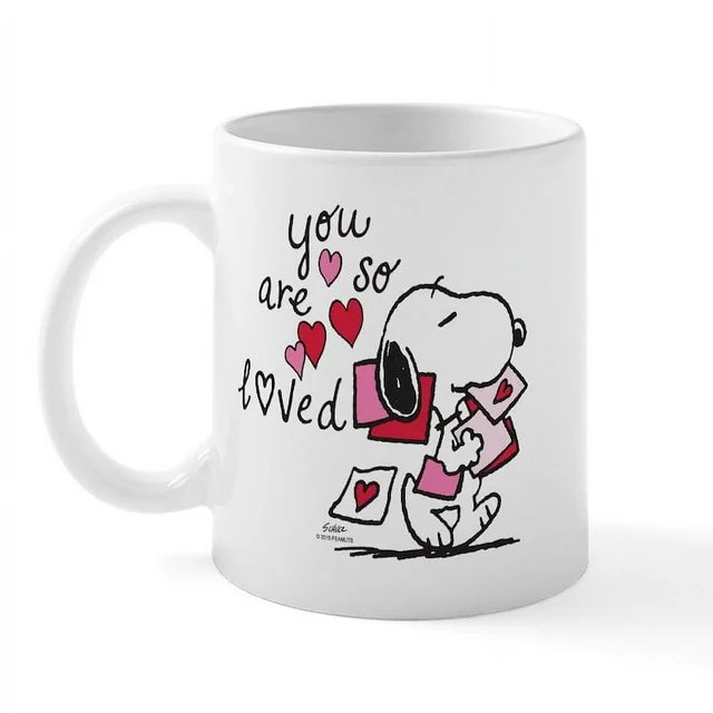 CafePress - Snoopy You Are So Loved Mug - 11 oz Ceramic Mug - Novelty Coffee Tea Cup | Walmart (US)