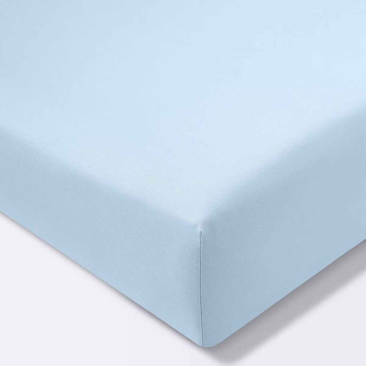 Fitted Crib Sheet Solid - Cloud Island™ Light Blue | Target
