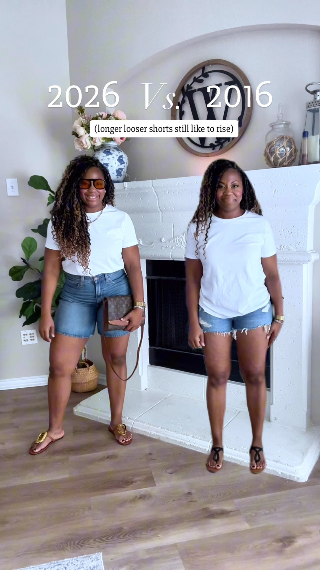 2016 vs. 2026 denim short edition. I finally found the perfect shorts that are not too long, not too short and not too tight! ￼

#LTKootd #LTKmomlife #LTKSaleAlert