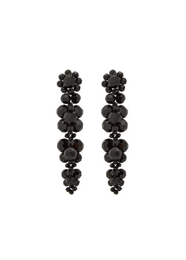 Cluster crystal-embellished drop earrings | Harvey Nichols