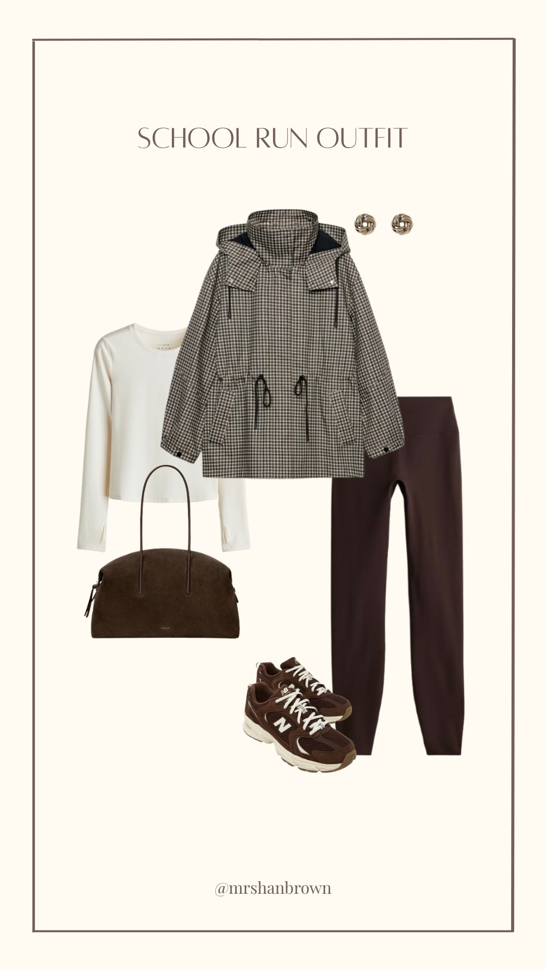School run outfit with my fave jacket 🙌🏼

Checked jacket, mum outfit, leggings, chocolate brown, suede bag, new balance, autumn outfit

#LTKuk #LTKautumn #LTKstyletip