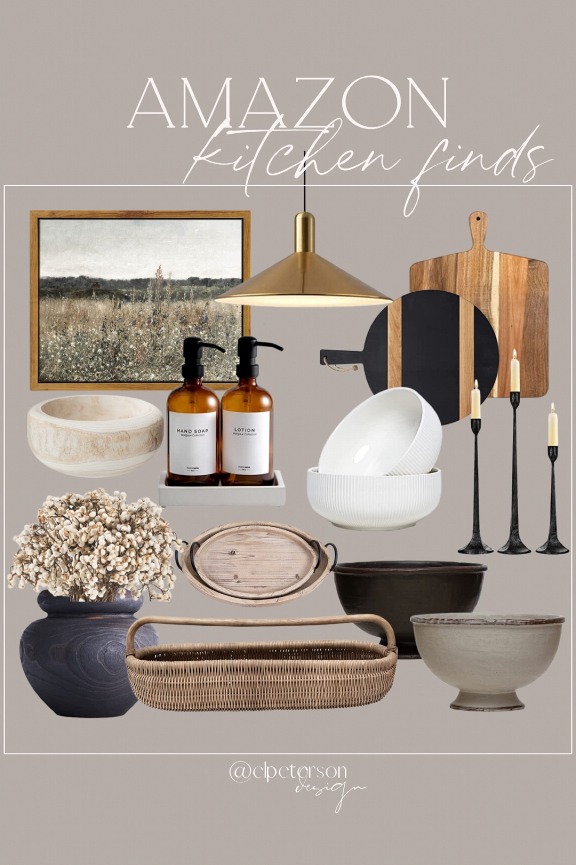 Kitchen finds
Cutting boards
Vases
Candlestick holders
Artwork
Soap dispenser 
Bowls
Pendant light

#LTKhome #LTKunder50 #LTKunder100