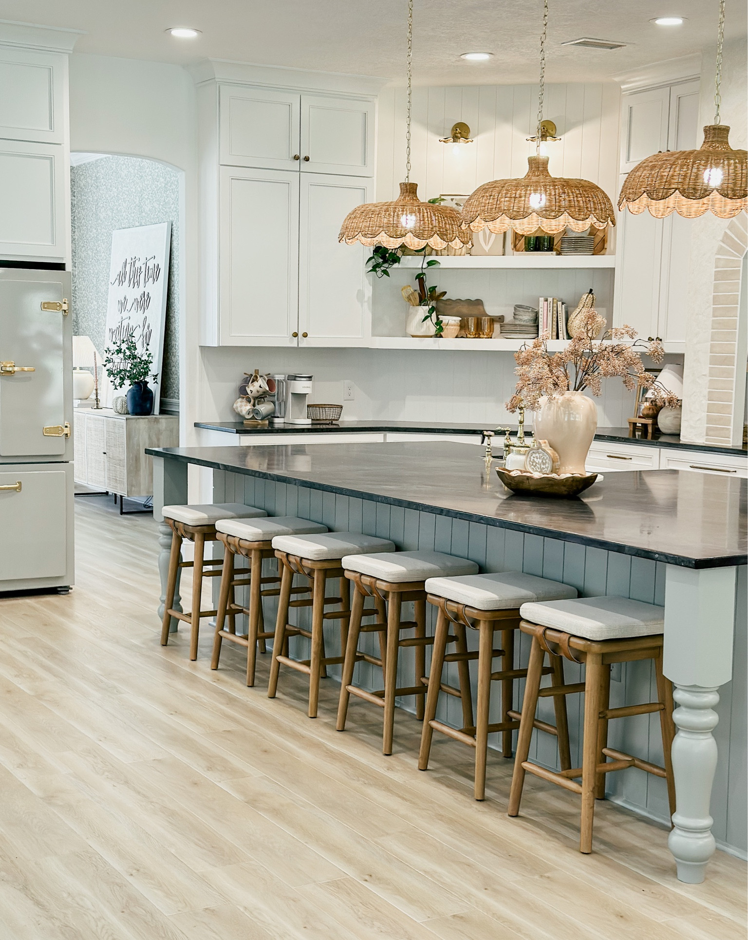 Fall kitchen finds from @walmart #walmartpartner #iywyk #walmartfinds 

Counter stools, pendant lights, wooden bowl#LTKHalloween #LTKhome

#LTKSeasonal