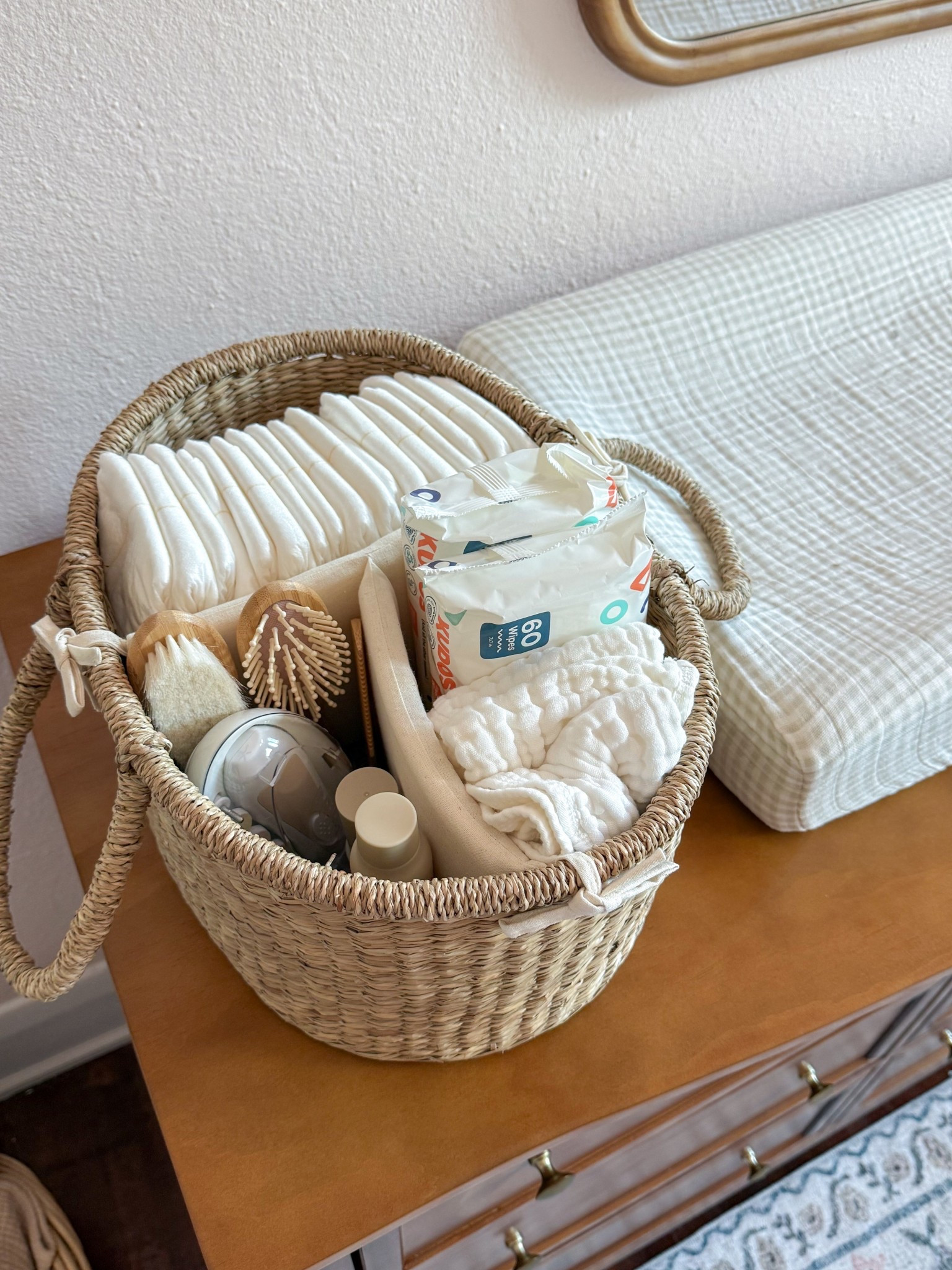 changing table basket! 🧺🎀

#LTKBaby #LTKFamily #LTKHome