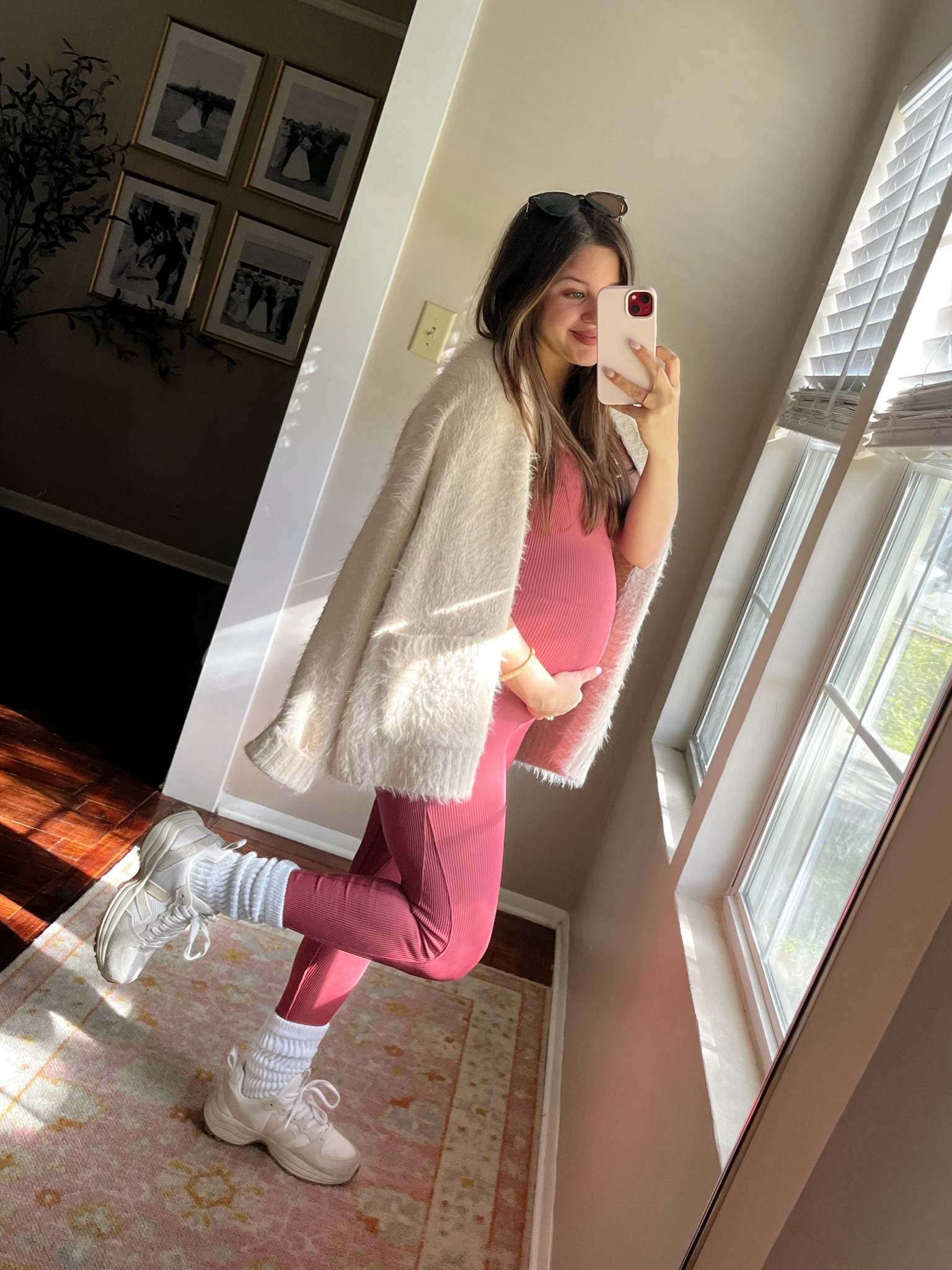 Saturday errand fit - I am wearing a size small in the jumpsuit and XS cardigan. The cardigan is on sale for 60% off! This color jumpsuit is sold out but I tagged the green color and some other jumpsuits that would look great too!

Bump friendly. Third trimester. 32 weeks. Target find. Unitard. Ribbed jumpsuit. Bumpsuit dupe. Rose jumpsuit. Slouchy socks. Veja. Neutral sneakers. American eagle. Cardigan. Cream cardigan. Amazon find. Amazon sunglasses. 



#LTKstyletip #LTKfindsunder50 #LTKbump