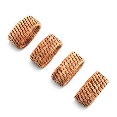 Hand Woven Rattan Napkin Ring | Wayfair North America