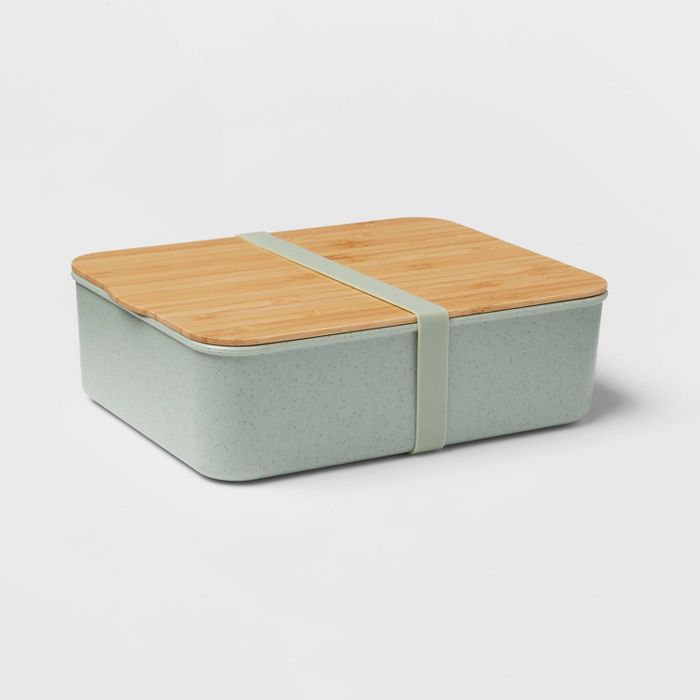 Bento Box with Bamboo Lid Wise Green - Threshold™ | Target