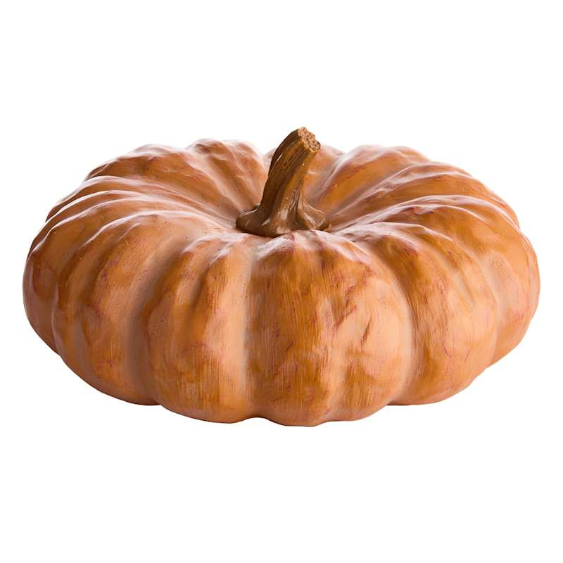 Orange Resin Pumpkin, 12" | At Home