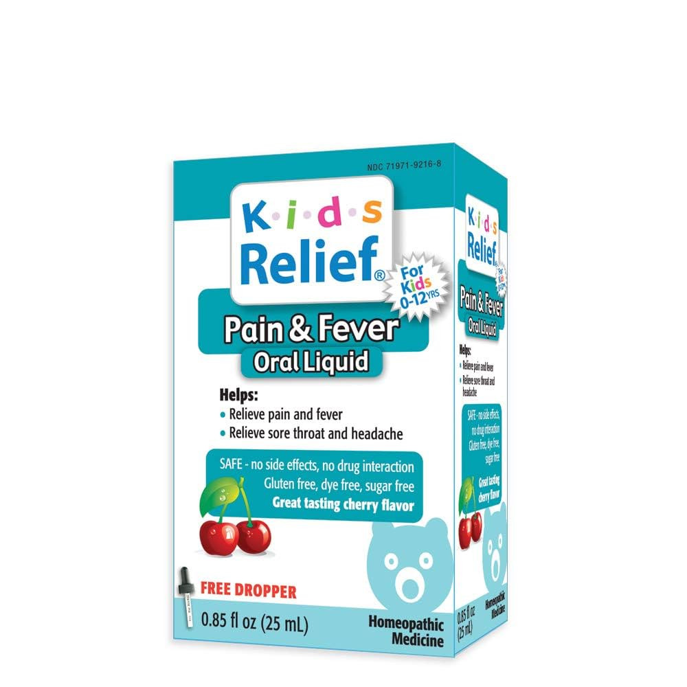 Kids Relief Pain & Fever Oral Liquid for Kids 0-12 Years | Amazon (US)