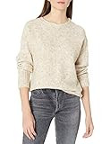 Max Studio Women's Long Sleeve Crew Neck Sweater, Heather Oatmeal, Extra Large | Amazon (US)