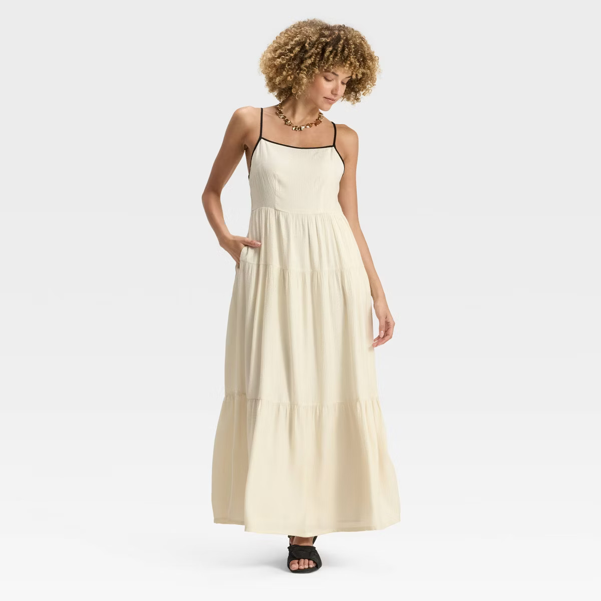 Women's Tiered Maxi A-Line Dress - A New Day™ | Target