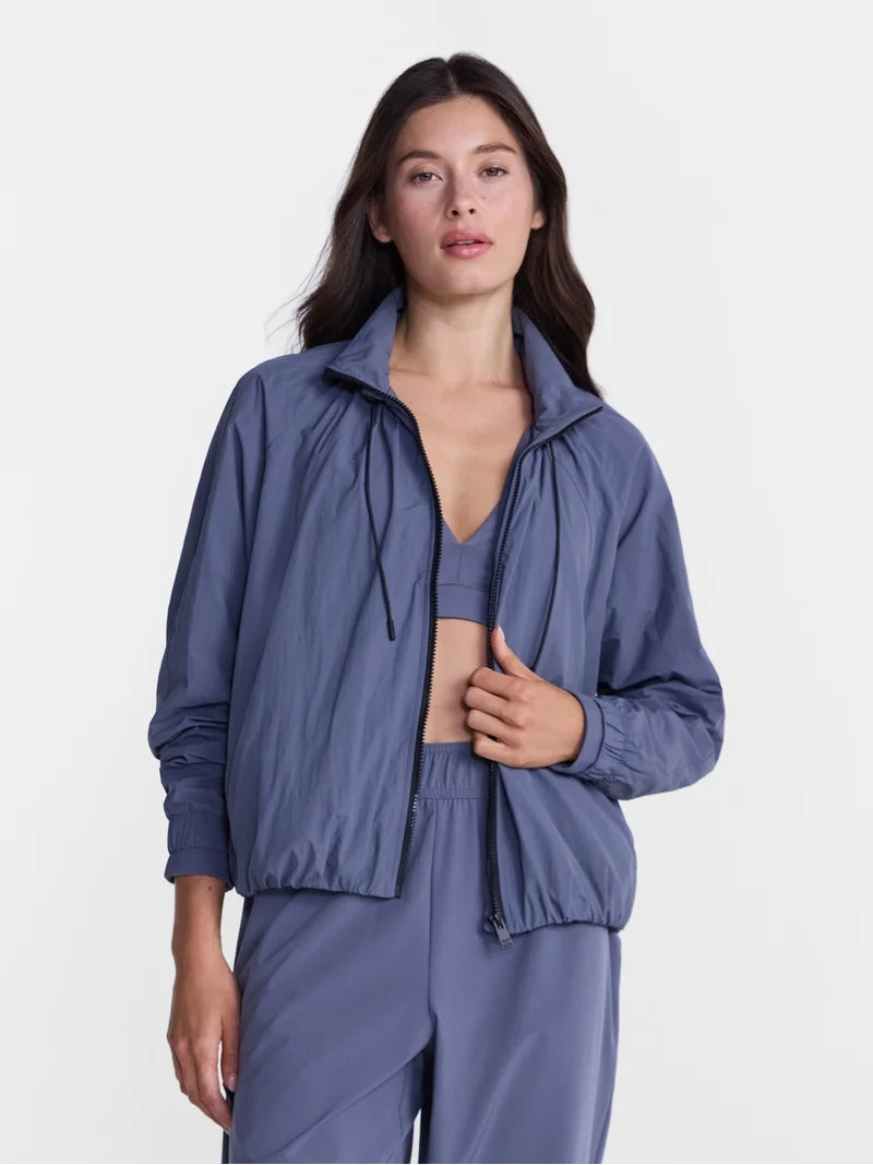 Avia Women's and Women's Plus Crinkle Jacket, Sizes XS-4X | Walmart (US)