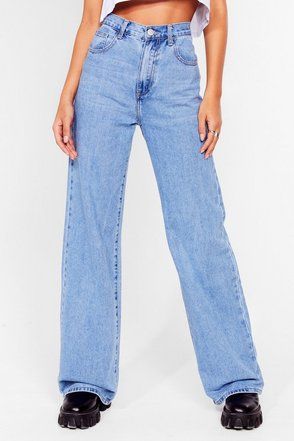 Arms Open Wide-Leg High-Waisted Jeans | NastyGal (US & CA)