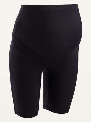 Maternity Full Panel PowerSoft Biker Shorts -- 8-inch inseam | Old Navy (US)