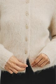 Long Sleeve Fluffy Cardigan | Country Road