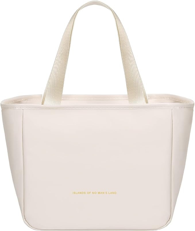 Lunch Bag Women Insulated - 10L Lunch Tote Bag for Women Work, Polyurethane Small Cute Lunch Bag ... | Amazon (US)