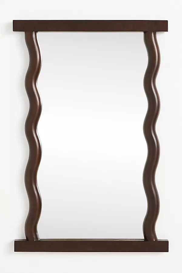 Livia Scalloped Wooden Mirror | Anthropologie (US)