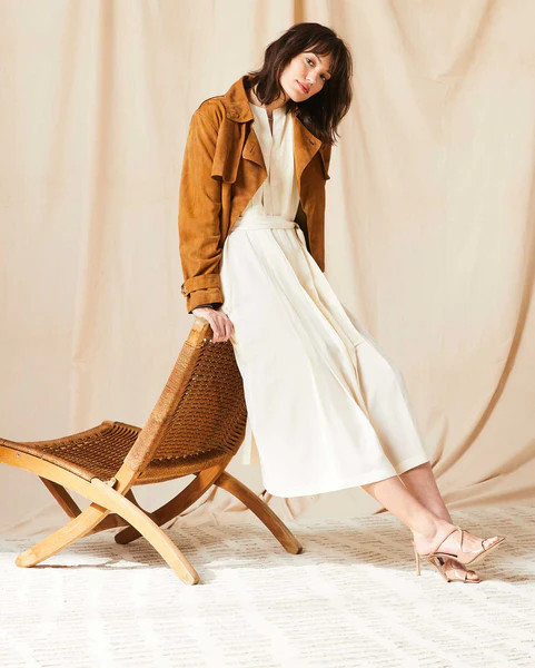 KNIFE PLEAT DRESS SOLID | Billy Reid Inc.