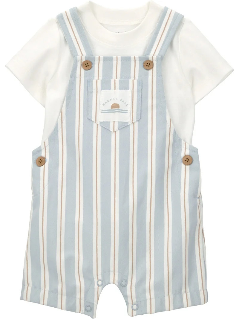 Carter's Child of Mine Baby Boy Overalls Set, 2-Piece, Sizes 0/3-24 Months | Walmart (US)