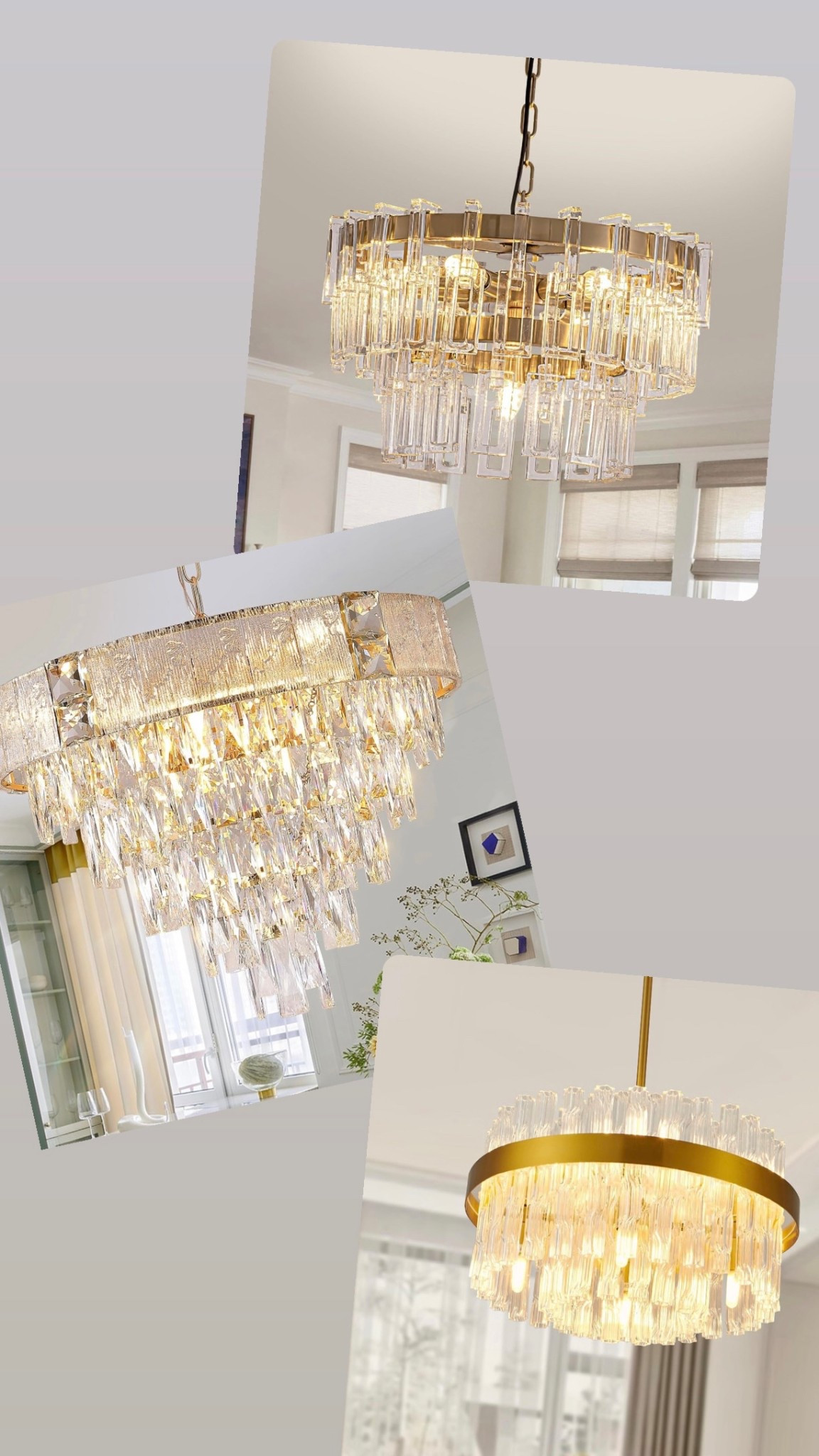 Chandeliers I just ordered… I got two of each, to have them next to each other, above the dining table!

**Middle one is now out of stock… linked some of my other options!

#LTKHome