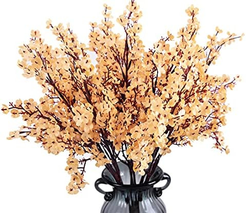 JAKY Global Babys Breath Fabric Cloth Artificial Flowers 6 Bundle European Fake Silk Plants Decor... | Amazon (US)