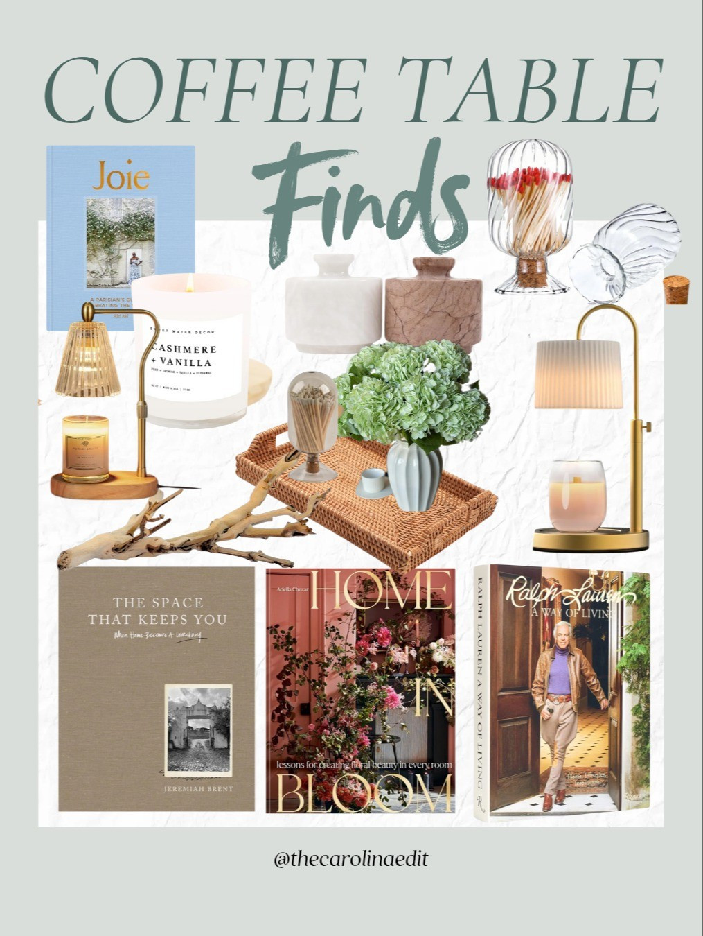 Coffee table styling, decor, books, and more. #coffeetable #coffeetabledecor #decor #homedecor #livingroom #livingroomdecor #coastalhome #traditionalhomedecor #ralphlaurenstyle #nancymeyers #candles #candlewarmers 

#LTKGiftGuide #LTKHome #LTKFindsUnder100