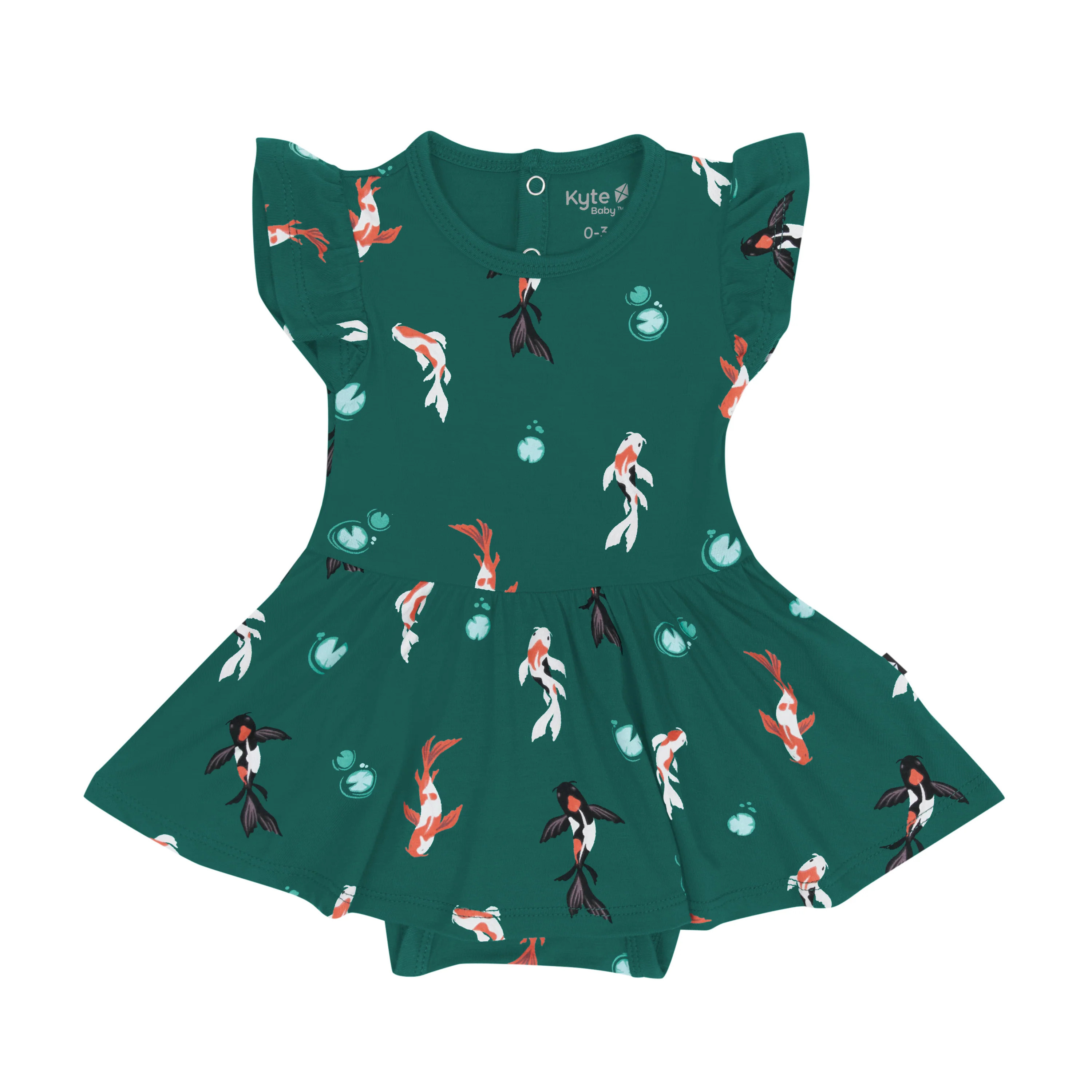 Twirl Bodysuit Dress in Koi | Kyte BABY
