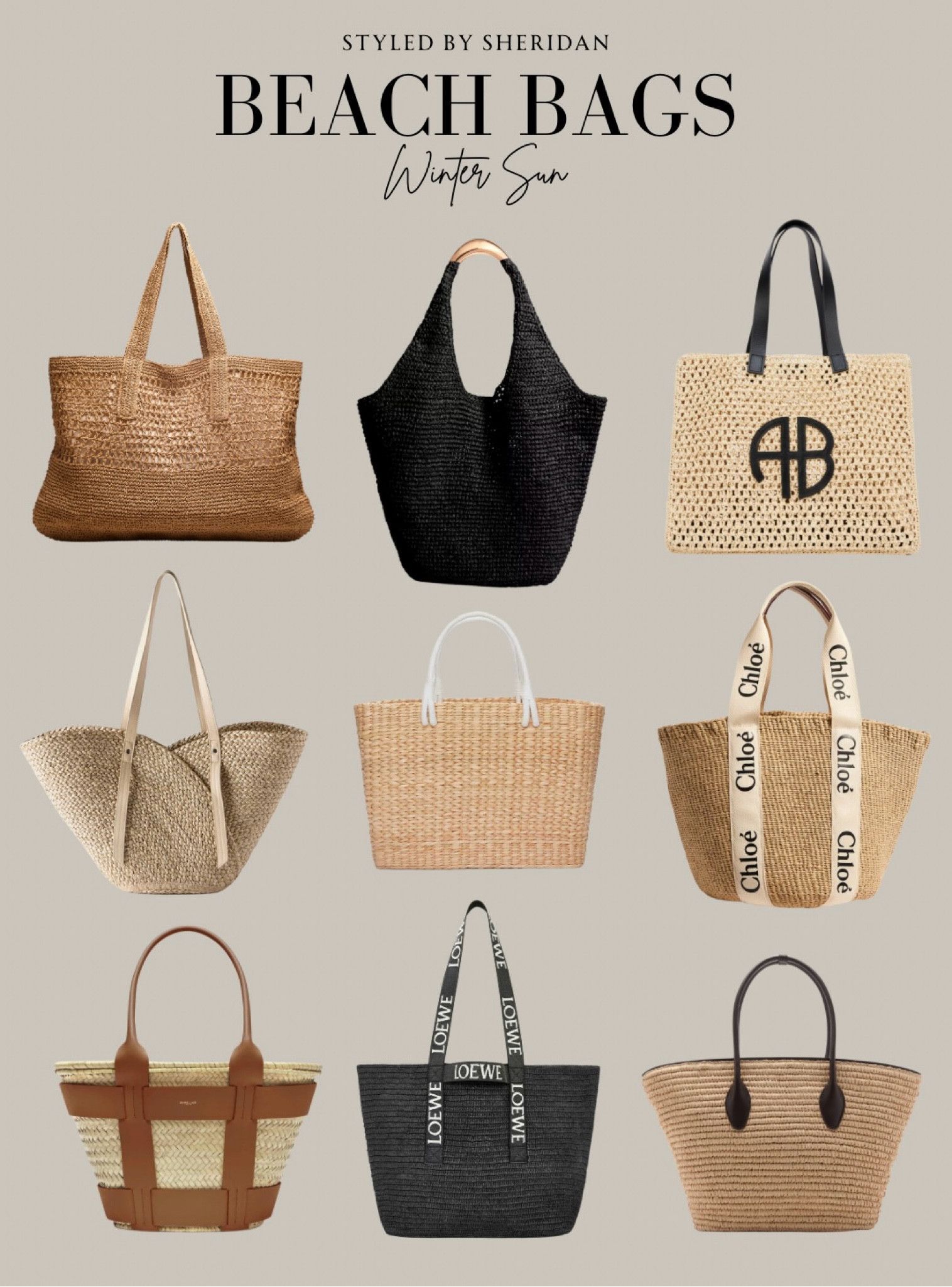Beach bags for some winter sun ☀️ 

#LTKuk #LTKeurope #LTKbag