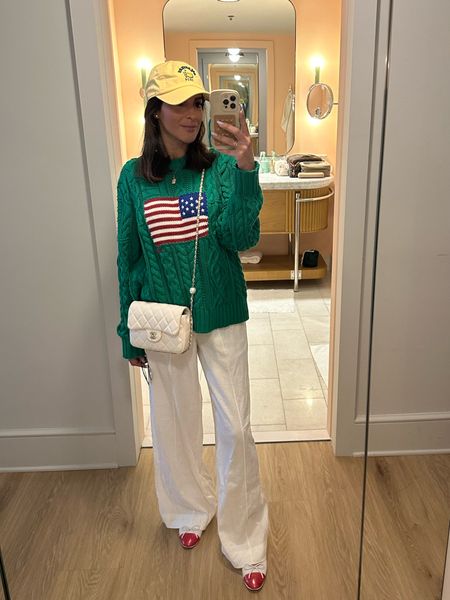 American flag sweater Ralph Lauren
Target linen pants


#LTKfindsunder50 #LTKfindsunder100