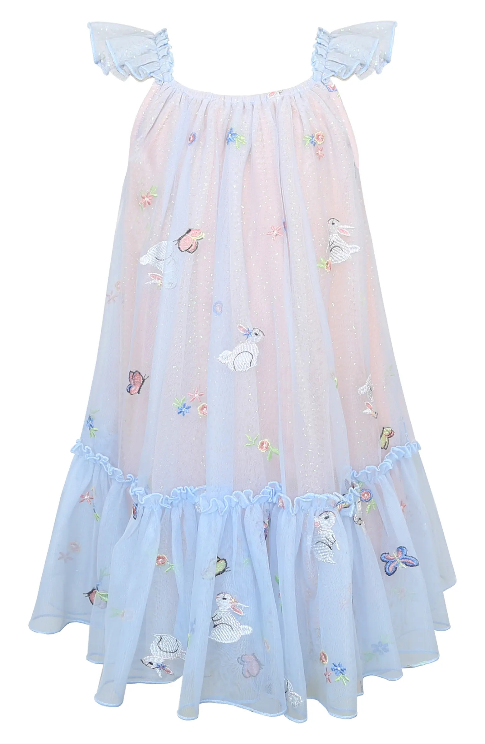 Kids' Embroidered Bunny Dress | Nordstrom