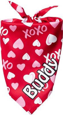 Frisco XOXO Hearts Personalized Dog & Cat Bandana | Chewy.com
