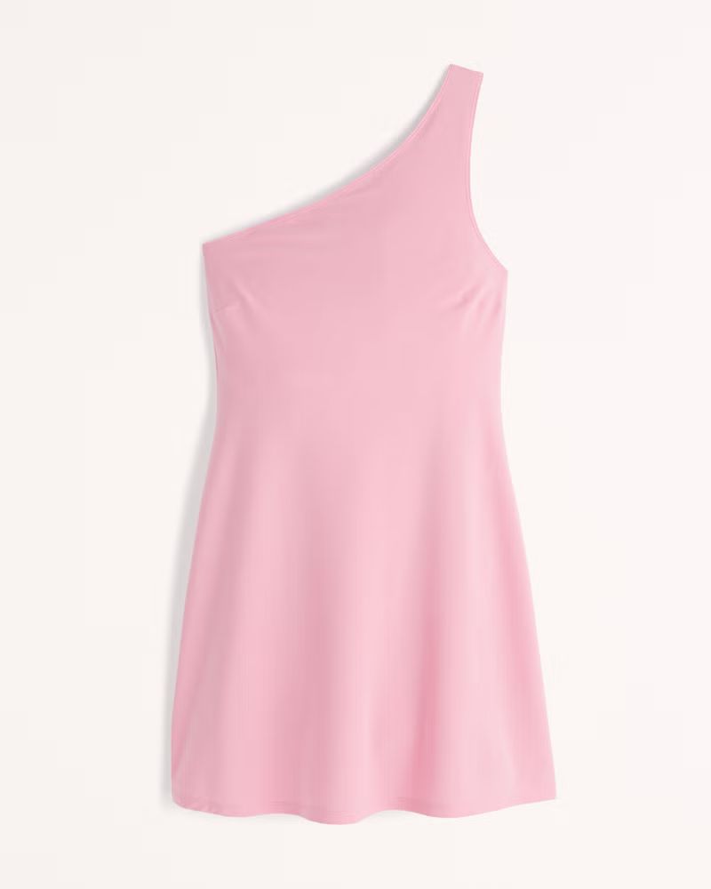 Women's One-Shoulder Traveler Mini Dress | Women's Dresses & Jumpsuits | Abercrombie.com | Abercrombie & Fitch (US)