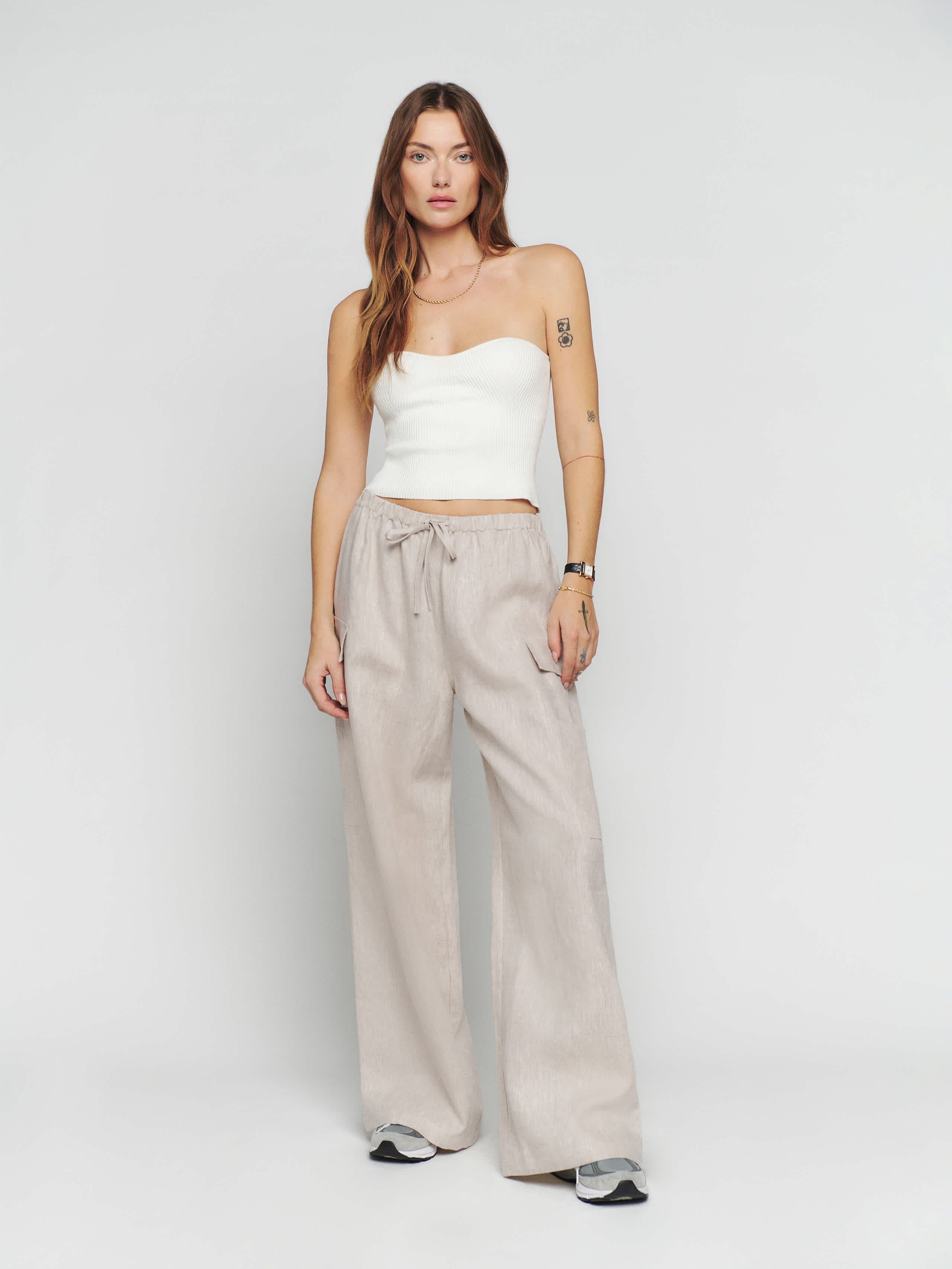Ethan Linen Pant | Reformation (Global)