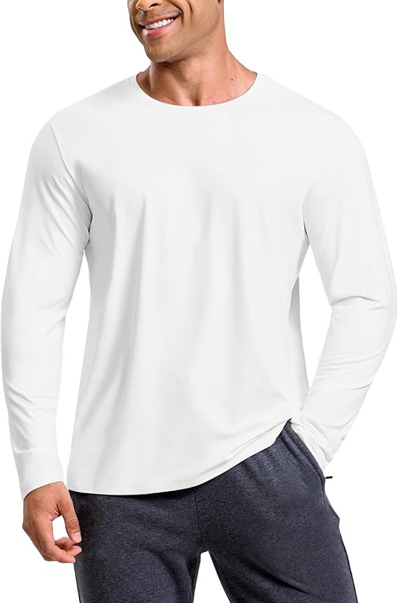 MIER X-Sofort Men's Long Sleeve T-Shirts Lightweight Super Soft Athletic Crew Neck Tees for Runni... | Amazon (US)