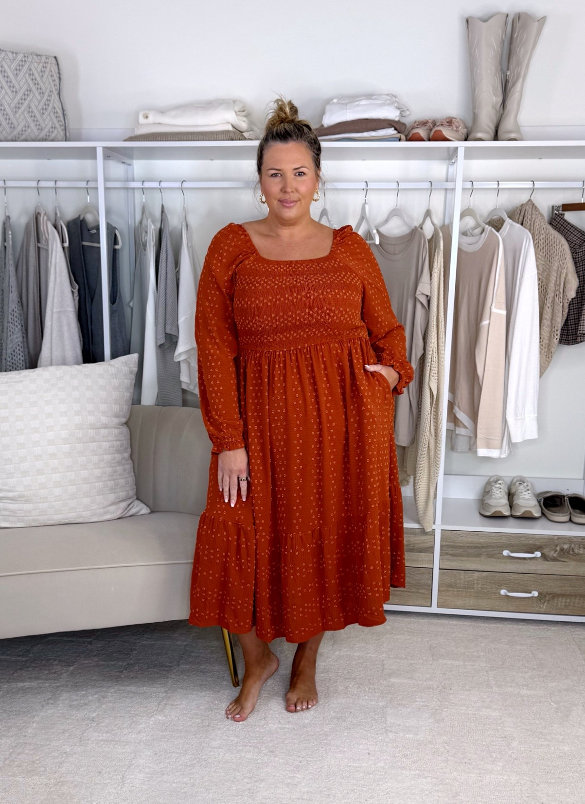 Amazon fall fashion! Wearing a 2X in everything! I’m wearing an 18W in the third dress and would size up. Plus size, outfit inspo, apron belly, fall fashion, mom life

#LTKActive #LTKMidsize #LTKSeasonal